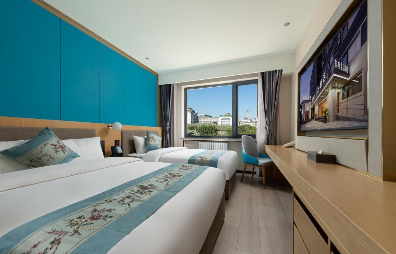 East Sacred Hotel--Very Near Beijing Tiananmen Square ,The Forbidden City,The Temple Of Heaven ,3 Minutes' Walk To Wangfujing Subway ,Located In The Center Of Beijing, Many Shopping Malls Around,Newly Renovated Hotel-Able To Receive Foreign Guests Exterior photo Deluxe room