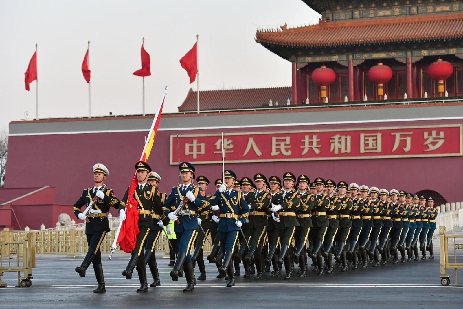East Sacred Hotel--Very Near Beijing Tiananmen Square ,The Forbidden City,The Temple Of Heaven ,3 Minutes' Walk To Wangfujing Subway ,Located In The Center Of Beijing, Many Shopping Malls Around,Newly Renovated Hotel-Able To Receive Foreign Guests Exterior photo The 60th Anniversary of the Founding of the People's Republic of China military parade